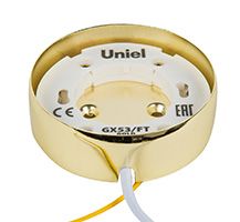 Ультратонкий накладной светильник Uniel FT GX53 золото