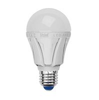 Светодиодная лампа Uniel Palazzo в форме шара LED 9W A60 E27 (матовая) 4500K