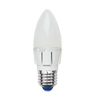 Светодиодная лампа Uniel Palazzo свеча LED 6W C37 E27 (матовая) 4500K