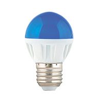 Светодиодная лампа Ecola шар LED 4W G45 E27 (матовая) синяя