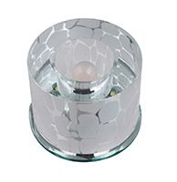 Встраиваемый светильник Fametto Luciole DLS-L115 G9 зеркальный с подсветкой с пескоструйным рисунком