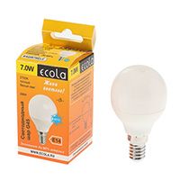 Светодиодная лампа Ecola в форме шара LED 7W G45 E14 2700K