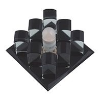 Встраиваемый светильник Fametto Fiore DLS-F118 G9 кубический с черным основанием