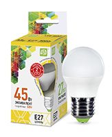 Светодиодная лампа ASD Standard шар LED 5W G45 E27 (матовая) 3000K