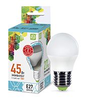 Светодиодная лампа ASD Standard шар LED 5W G45 E27 (матовая) 4000K