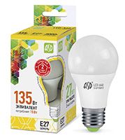 Светодиодная лампа ASD Standard шар LED 15W A60 E27 (матовая) 3000K