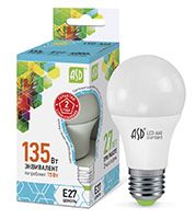 Светодиодная лампа ASD Standard шар LED 15W A60 E27 (матовая) 4000K