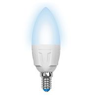 Светодиодная лампа Uniel Palazzo свеча LED 7W C37 E14 (матовая) 4500K