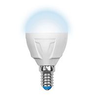 Светодиодная лампа Uniel Palazzo в форме шара LED 7W G45 E14 (матовая) 4500K