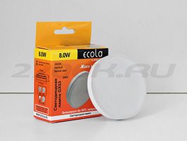 Светодиодная лампа Ecola Light GX53 LED 8W (матовая) 2800K