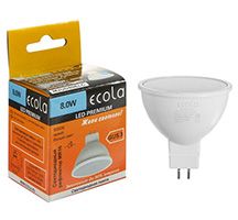 Светодиодная лампа Ecola рефлектор MR16 LED Premium 8W GU5.3 (матовая) 6000K