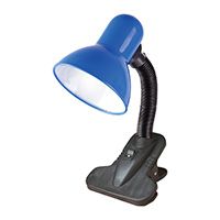 Настольная лампа Uniel Universal TLI-222 E27 с прищепкой синий (мягкая упаковка)