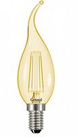 Филаментная светодиодная лампа General свеча на ветру LED 7W E14 (золотистая) 2700К