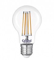 Филаментная светодиодная лампа General шар LED 13W A60 E27 (прозрачная) 4500K