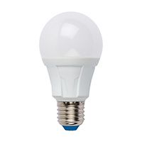 Светодиодная лампа Uniel Яркая в форме шара LED 10W A60 E27 6500K (матовая)