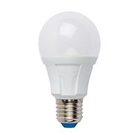 Светодиодная лампа Uniel Яркая в форме шара LED 10W A60 E27 4000K (матовая)