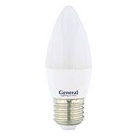 Светодиодная лампа General ECO свеча LED 7W E27 (матовая) 2700K