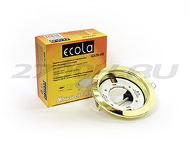 Встраиваемый светильник Ecola GX70-H5 золото
