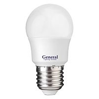 Светодиодная лампа General ECO шар LED 7W G45 E27 (матовая) 2700K