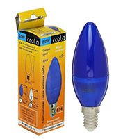 Светодиодная лампа Ecola свеча LED 6W E14 (матовая) синяя