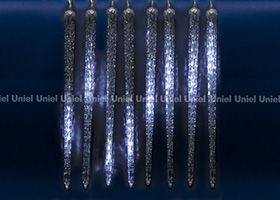 Светодиодный занавес Uniel ULD-E3005-300/DTK IP44 сосульки для улицы белый
