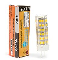 Светодиодная капсульная лампа Ecola G4 LED 5,5W 320° 4200K