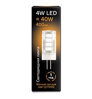 Светодиодная капсульная лампа Gauss G4 LED 4W (керамика) 2700K