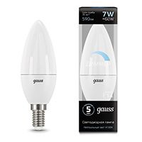 Диммируемая светодиодная лампа Gauss свеча LED 7W E14 (матовая) 4100K