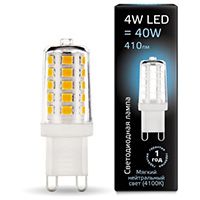 Светодиодная капсульная лампа Gauss G9 LED 4W (керамика) 4100K