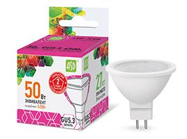 Светодиодная лампа ASD Standard рефлектор MR16 LED 5,5W GU5.3 (матовая) 6500K