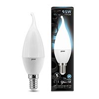 Светодиодная лампа Gauss свеча на ветру LED 9,5W E14 (матовая) 4100K