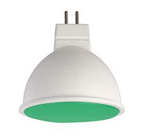 Светодиодная лампа Ecola рефлектор MR16 LED 7W GU5.3 (матовая) зеленый