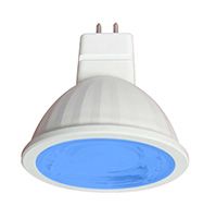 Светодиодная лампа Ecola рефлектор MR16 LED 9W GU5.3 (прозрачная) синий