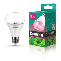 Светодиодная лампа для растений Camelion BIO LED 10W E27 (прозрачная) сине-красного спектра