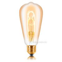 Светодиодная ретро лампа Sun-Lumen LED 3W ST64 SF-U E27 (золотистая) 2200K