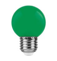 Светодиодная лампа Ecola шар LED 5W G45 E27 (матовая) зеленая