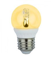 Светодиодная лампа Ecola в форме шара LED 4W G45 E27 320° (керамика) прозрачный золотистый