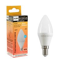 Светодиодная лампа Ecola свеча LED Premium 10W E14 (матовая) 4000K