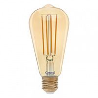 Диммируемая светодиодная ретро лампа General LED 13W ST64 E27 (золотистая) 2700K