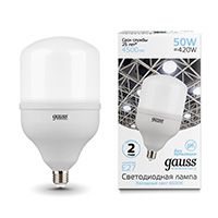 Светодиодная лампа Gauss Elementary T140 LED 50W E27 (матовая) 6500K