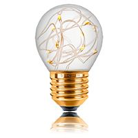 Декоративная светодиодная лампа Sun-Lumen Starry LED 1W E27 G45 (прозрачная) желтая