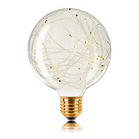 Декоративная светодиодная лампа Sun-Lumen Starry LED 1,5W G95 E27 (прозрачная) 2200K