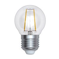 Диммируемая светодиодная лампа Uniel Air шар LED 9W G45 E27 (прозрачная) 3000K