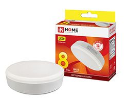 Светодиодная лампа IN HOME Vision Care GX53 LED 8W (матовая) 3000K