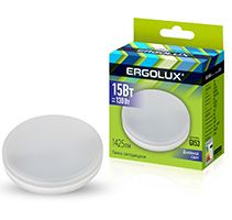 Светодиодная лампа Ergolux GX53 LED 15W (матовая) 6500K