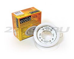 Встраиваемый потолочный светильник Ecola GX53 H4 белый