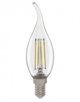 Филаментная светодиодная лампа General свеча на ветру LED 10W E14 (прозрачная) 4500K