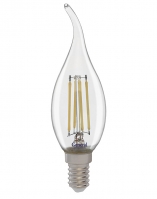 Филаментная светодиодная лампа General свеча на ветру LED 10W E14 (прозрачная) 4500K