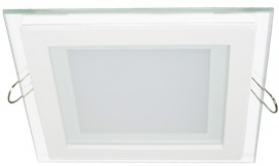 Ecola downlight LED 9W square 120x120x35 G&B 2700K
