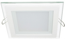 Ecola downlight LED 9W square 120x120x35 G&B 2700K